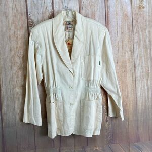 💵NWT Gene Ewing BIS Vintage Cotton Blazer Size Small